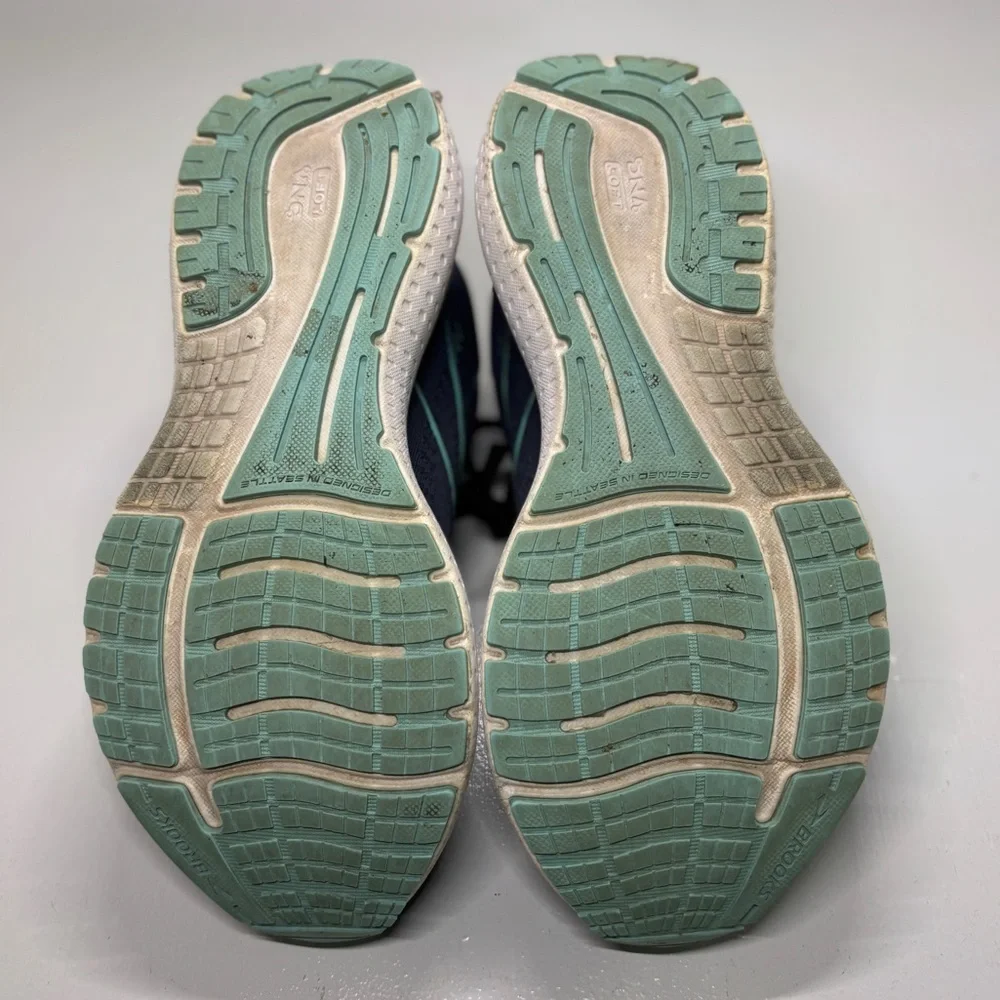 Brooks Glycerin 19 Running Shoes Gray Teal Athletic Sneakers Women’s  Size 8.5